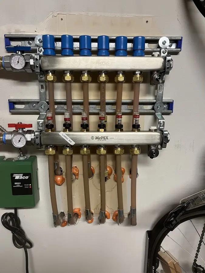 Plumber performing Leak Detection at a residential property in South Lebanon